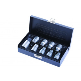 Set tubulare cu biti 1/2" 4-17mm 9pcs CR-V TMP