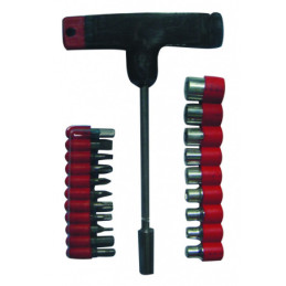 Surubelnita cu biti si tubulare set 21pcs BS