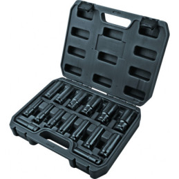 Set 15 chei tubulare lungi de impact 1/2" 10-32mm TMP