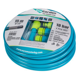 Furtun 1/2" x 15m T+ 4 accesorii TG