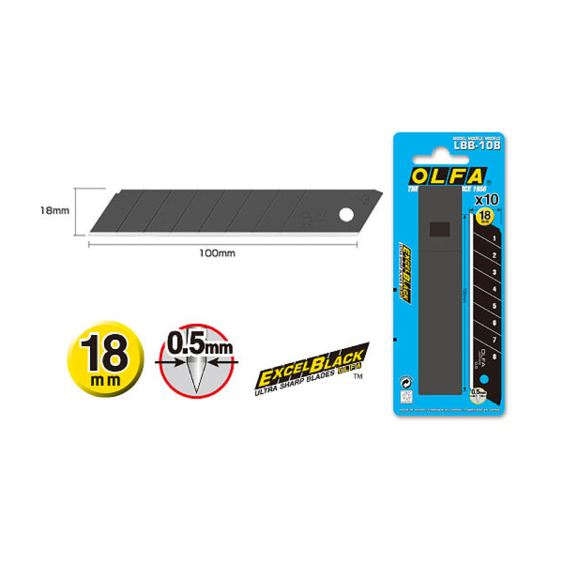 SET LAME, OLFA LBB 10B, 10BUC/SET