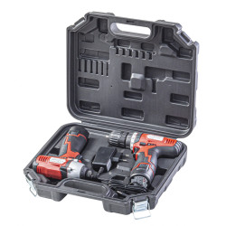 Set bormasina + surubelnita cu impact 12V 2x1.5Ah RD-CDIDL01