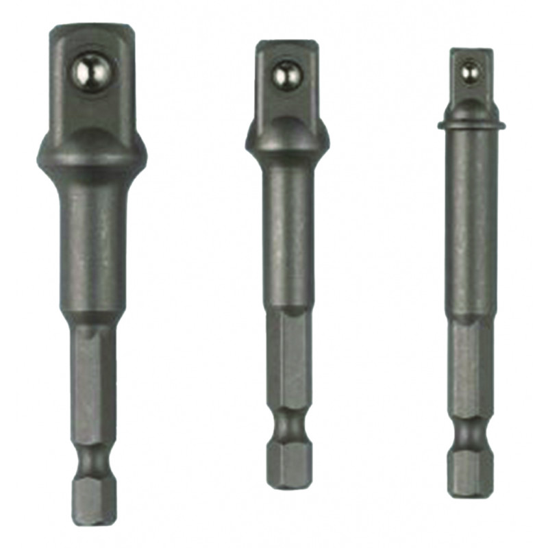 Set 3 adaptori patrati 1/4 HEX la 3/8 si 1/2 Raider