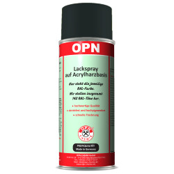 Vopsea spray pe bază de acrilic OPN 63435, RAL 9005 negru profund mat, 400 ml
