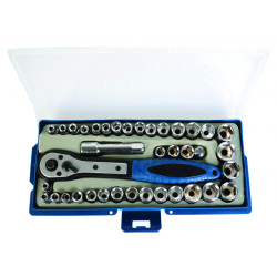 Set tubulare 39pcs 1/4" 4-15mm BS