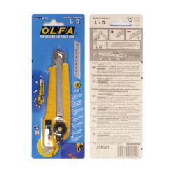 Cutter cu blocare automată HEAVY, OLFA L 3, 18 mm, LB, LBB
