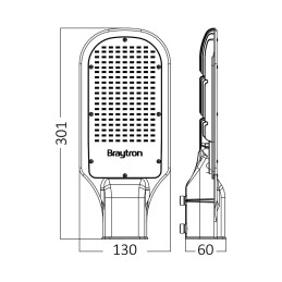 CORP ILUMINAT STRADAL LED 30W 3000LM 6000K IP65