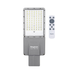LAMPA STRADALA CU LED ST02, SOLAR+SENZOR+TELECOMND, DIM P:200W, C:100W, 6500K IP65